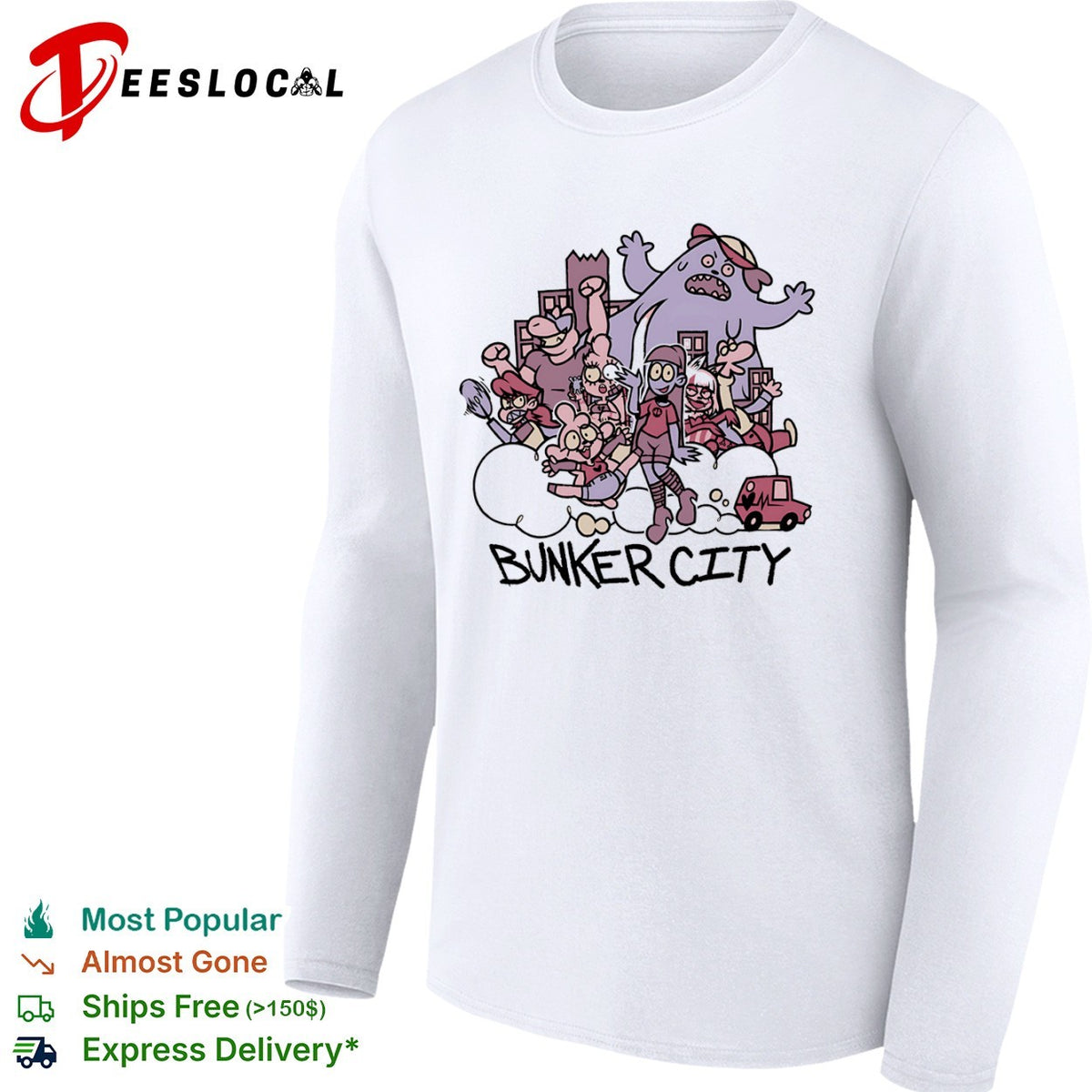 Bunker City cartoon shirt