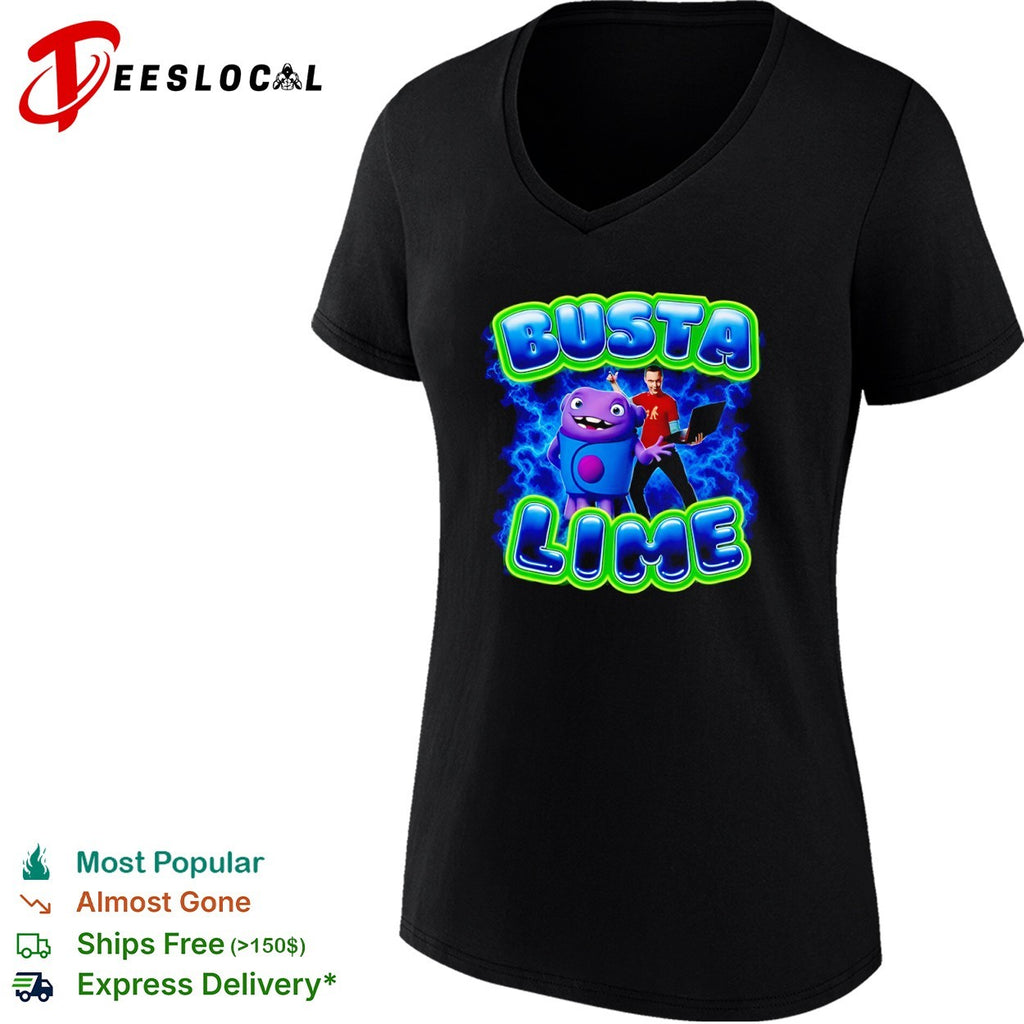 Busta Lime Sheldon Cooper from The Big Bang Theory and Oh from Home shirt