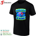 Busta Lime alien character with laptop electric illustration shirt