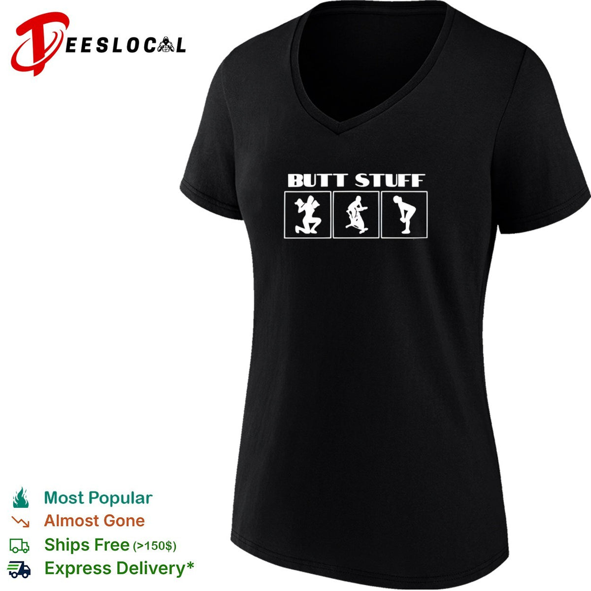 Butt Stuff Fitness Exercise Workout Routine Gym shirt
