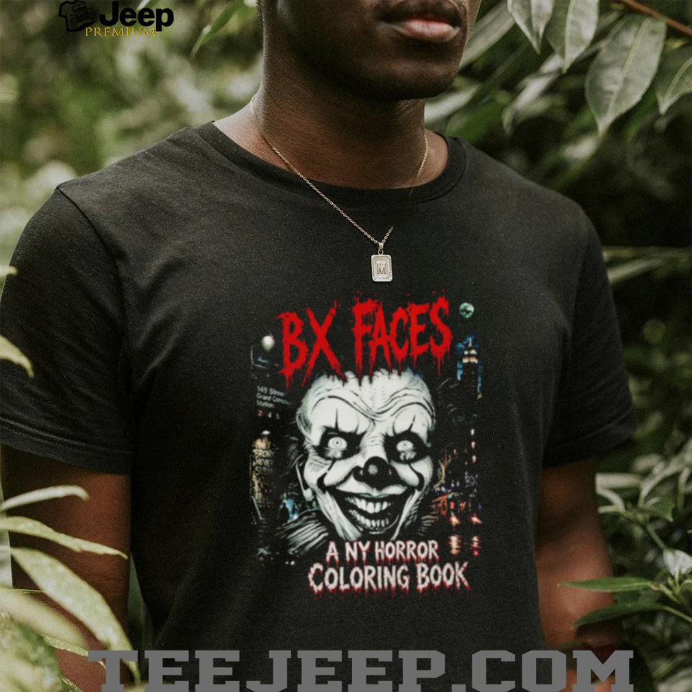 Bx Faces creepy clown illustration shirt