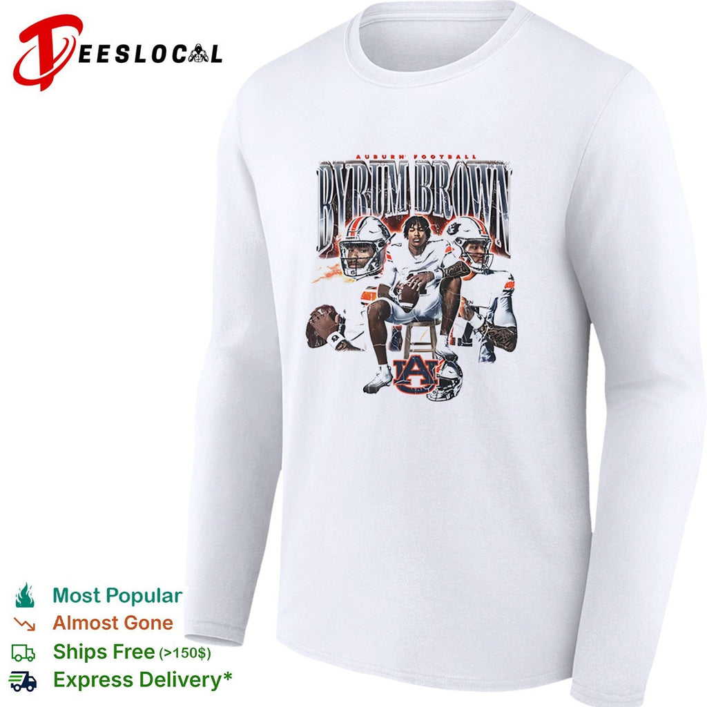Byrum Brown Auburn Tigers NCAA football shirt