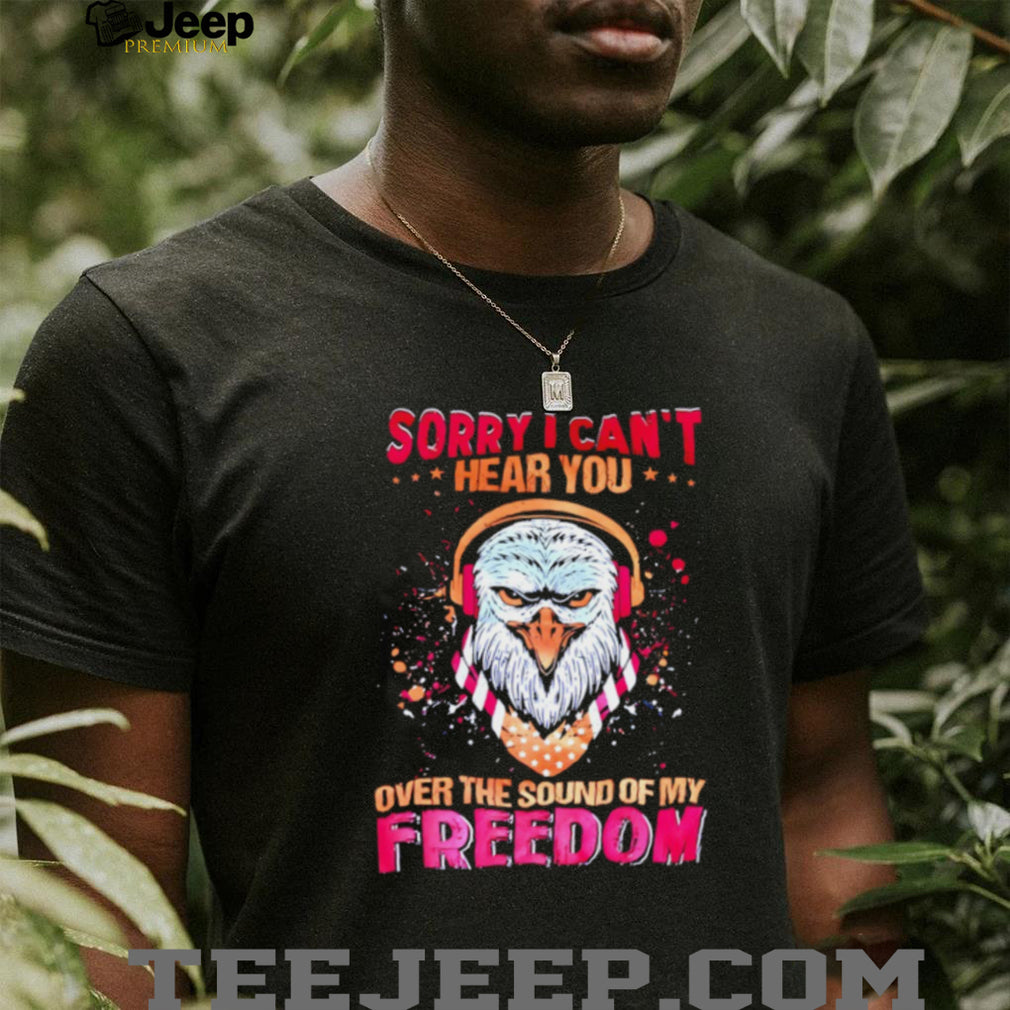 Patriotic Eagle Headphones “Sound Of My Freedom” T Shirt