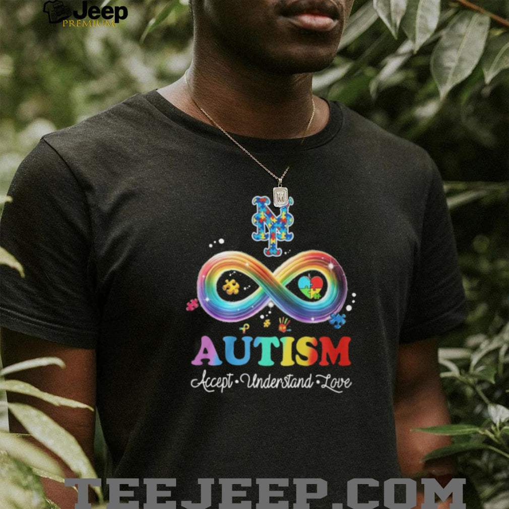 New York Mets Autism Awareness Accept Understand Love Infinity T Shirt