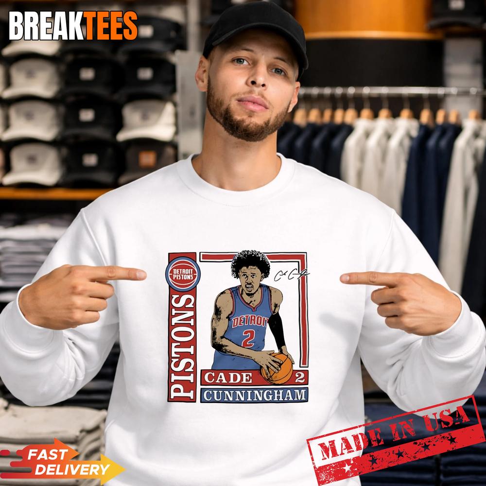 Cade Cunningham Detroit Pistons NBA Signature T-Shirt