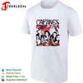 Caifanes band portrait collage with floral border illustration graphic shirt
