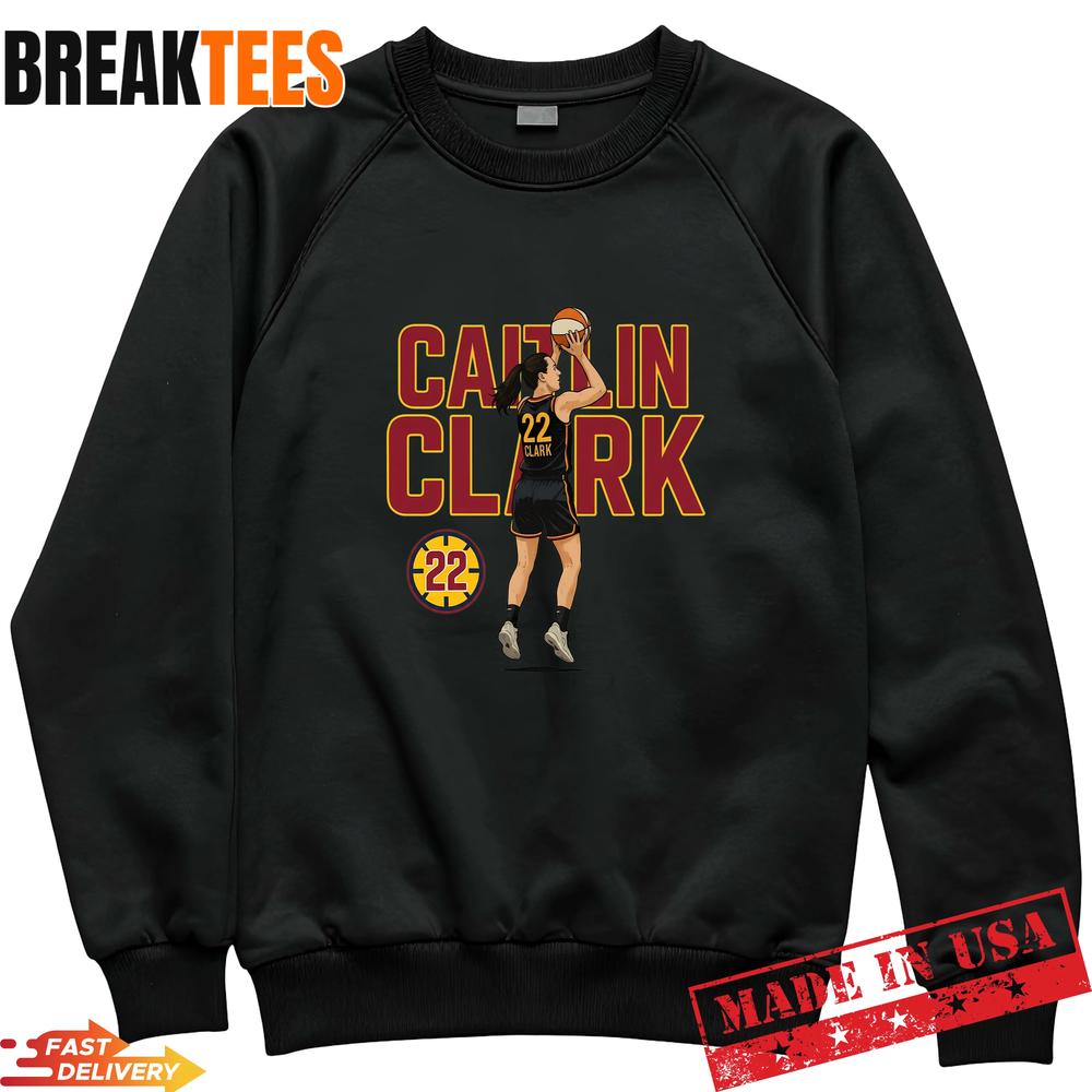 Caitlin Clark Basketball Cartoon Fan T-Shirt