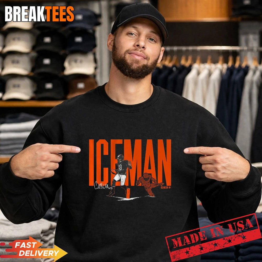 Caleb Williams ICEMAN Football Fan Graphic Shirt