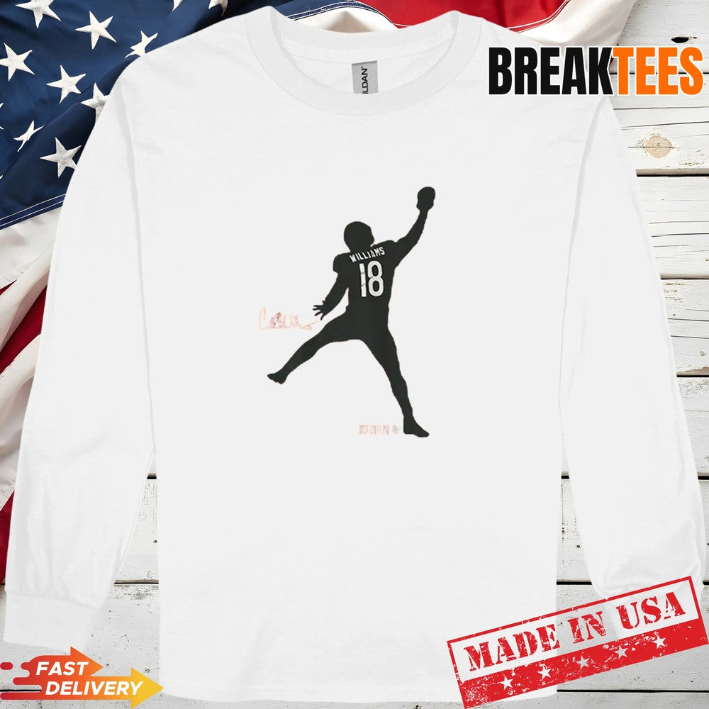 Caleb Williams Iceman Silhouette Football Shirt