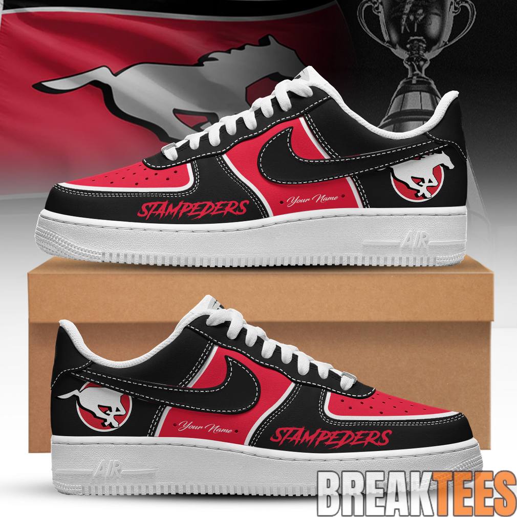 Calgary Stampeders Custom Air Force 1 Shoes