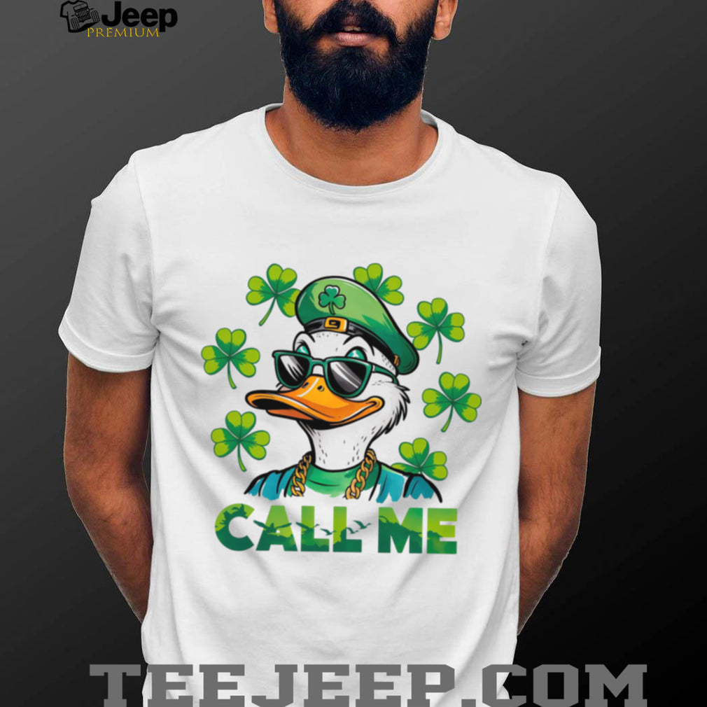 Call Me Duck St. Patrick’s Day Cool Sunglasses Clover T Shirt