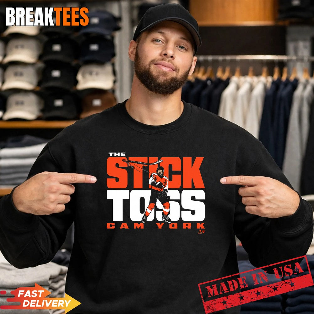 Cam York Stick Toss Philadelphia Hockey Shirt