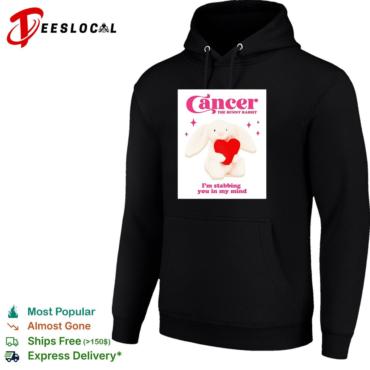 Cancer the bunny rabbit I’m stabbing you in my mind shirt