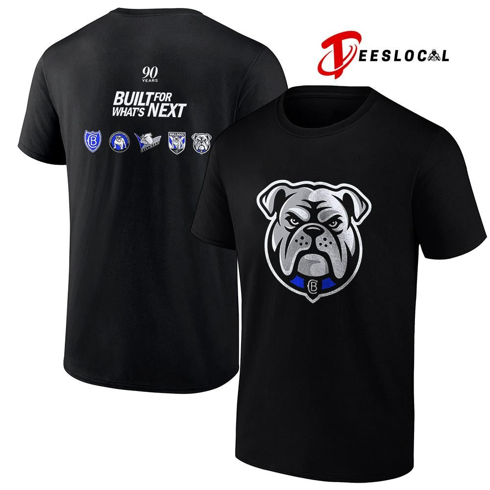 Canterbury Bankstown Bulldogs 90 years built for what’s next logo shirt