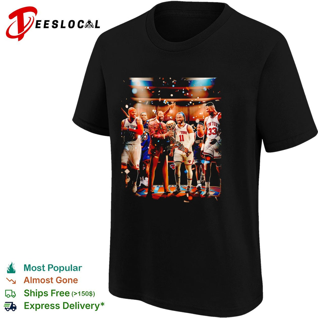 Carmelo Anthony Allan Houston Walt Frazier Jalen Brunson John Starks Patrick Ewing photo shirt