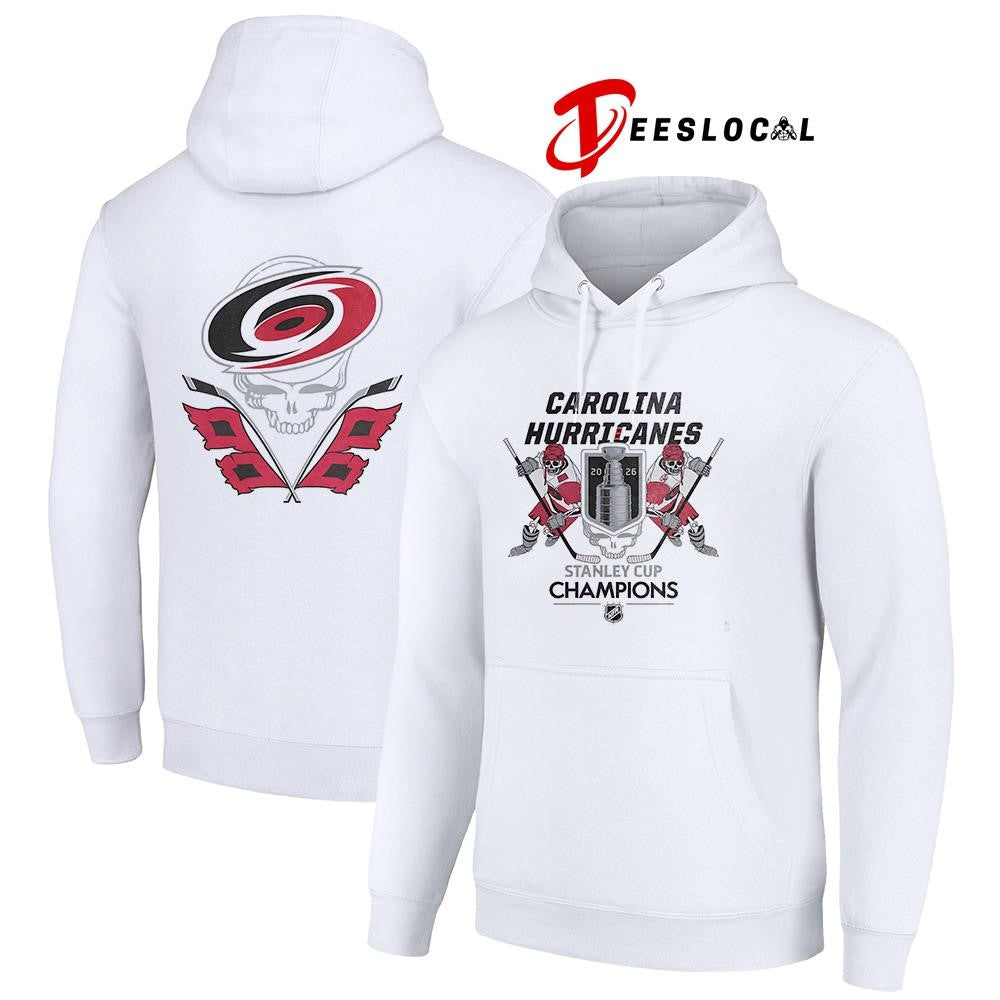 Carolina Huricanes Stanley Cup champions skeletons graphic shirt