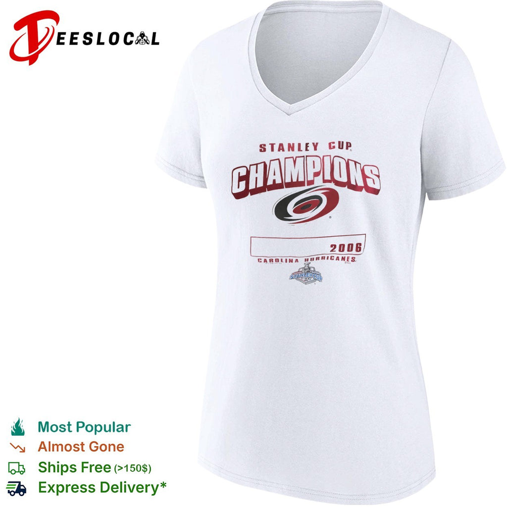 Carolina Hurricanes 2006 Stanley Cup Champions NHL Hockey Team Logo shirt