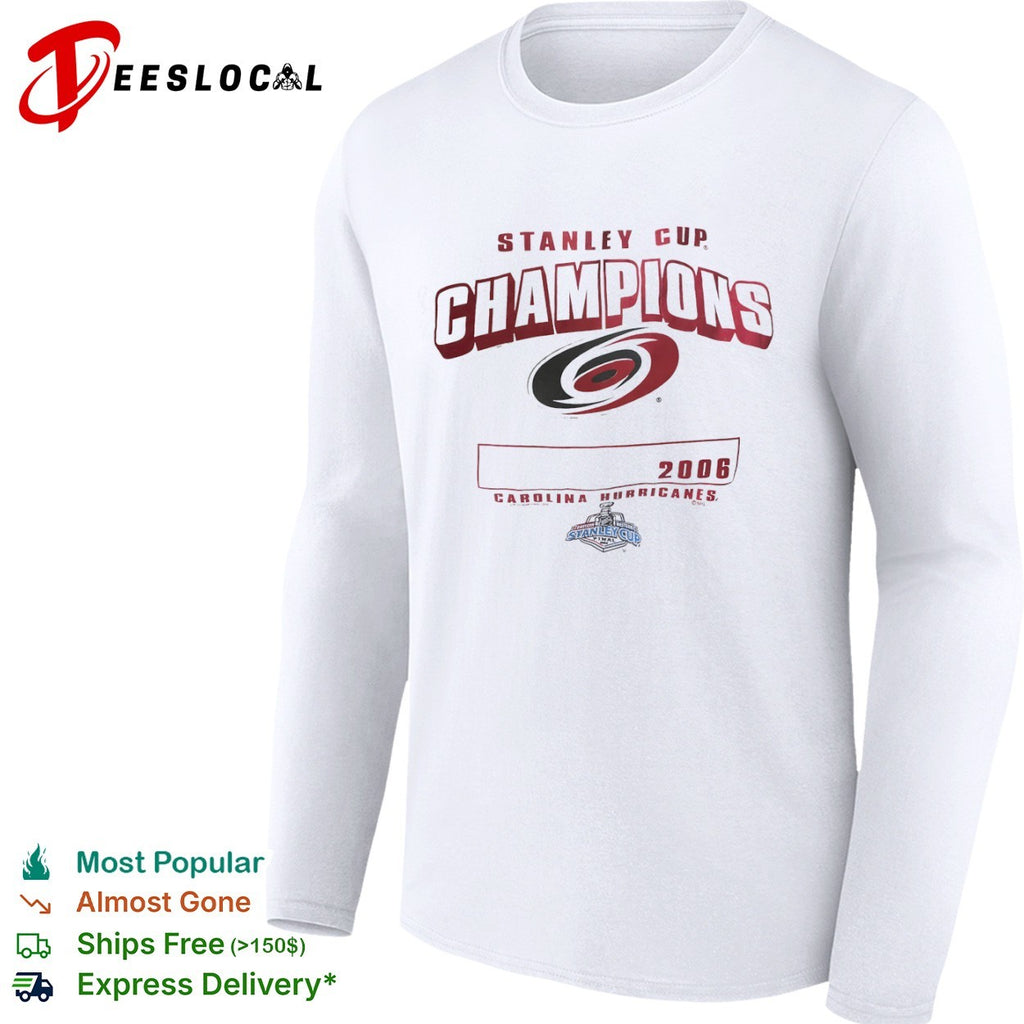 Carolina Hurricanes 2006 Stanley Cup Champions NHL Hockey Team Logo shirt