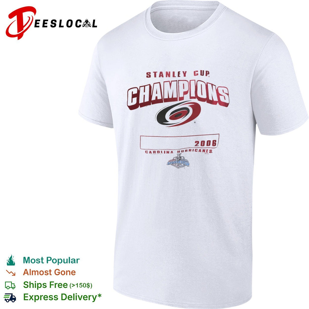 Carolina Hurricanes 2006 Stanley Cup Champions NHL Hockey Team Logo shirt