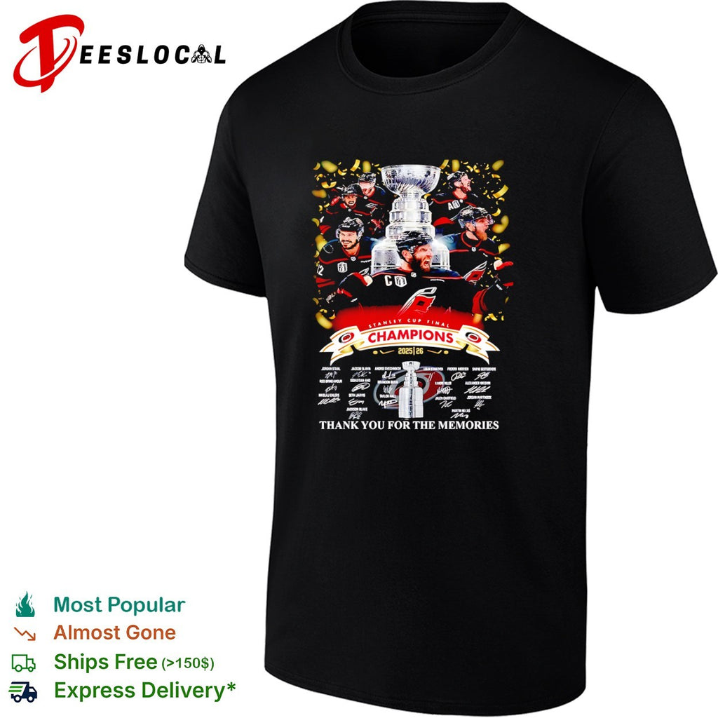 Carolina Hurricanes 2025-2026 Stanley Cup Champions shirt