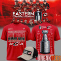 Carolina Hurricanes 2026 NHL Eastern Conference Champions Signed Limited 3D T-Shirt