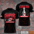 Carolina Hurricanes 2026 Stanley Cup Champions Black Limited Edition 3D T-Shirt