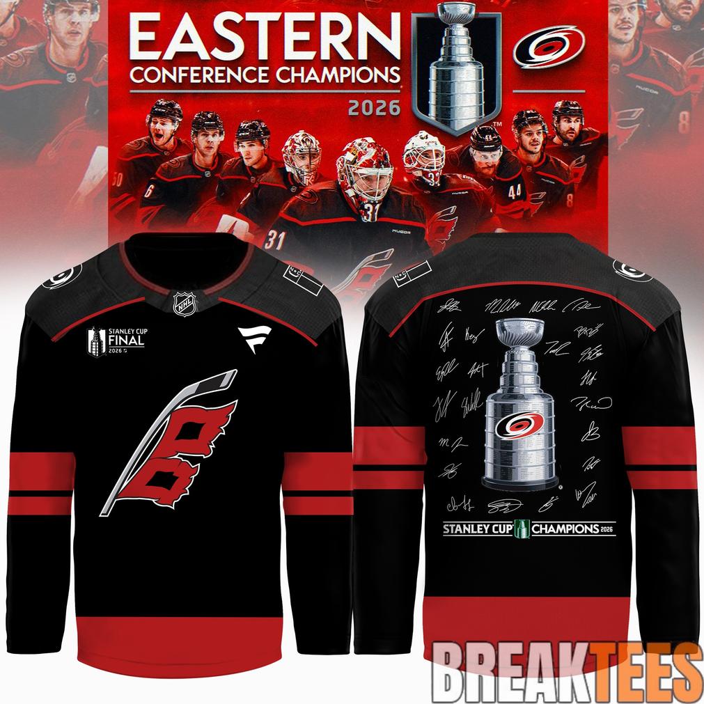Carolina Hurricanes 2026 Stanley Cup Champions Limited Signed Hockey Jersey