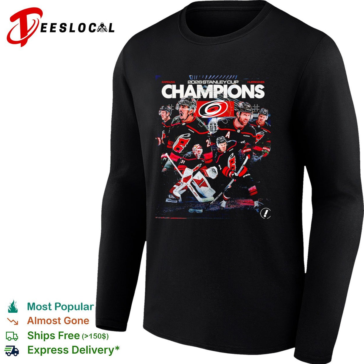 Carolina Hurricanes 2026 Stanley Cup Champions shirt