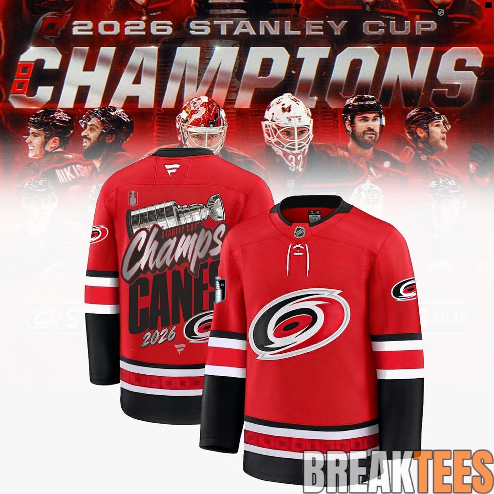 Carolina Hurricanes 2026 Stanley Cup Champions Red Edition Hockey Jersey