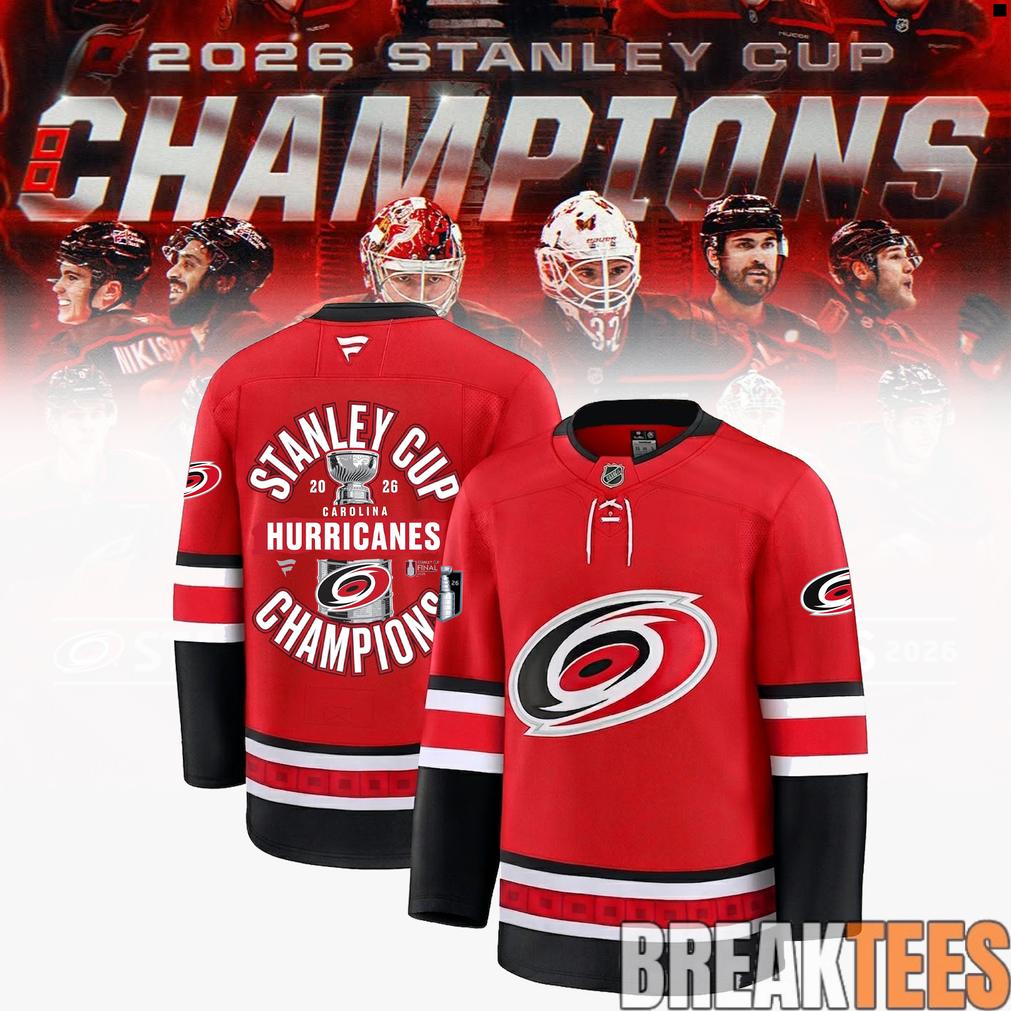 Carolina Hurricanes 2026 Stanley Cup Champions Red Edition Hockey Jersey