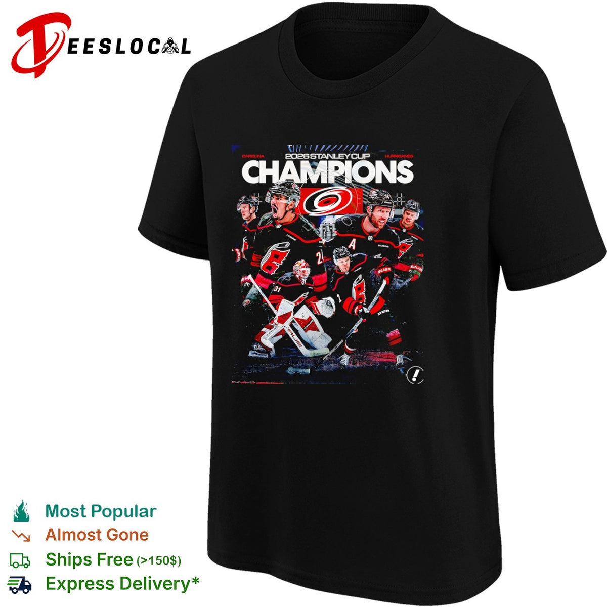 Carolina Hurricanes 2026 Stanley Cup Champions shirt