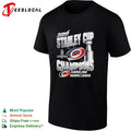 Carolina Hurricanes 2026 Stanley Cup Champions trophy bold arch text shirt