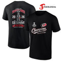 Carolina Hurricanes 2026 Stanley Cup champions take warning trophy graphic shirt
