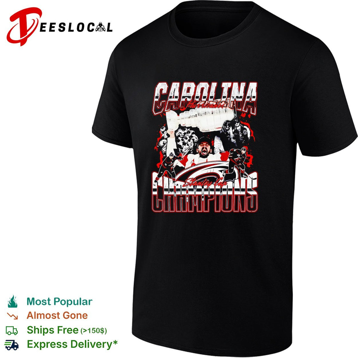 Carolina Hurricanes 2026 Stanley Cup champions team photo trophy shirt