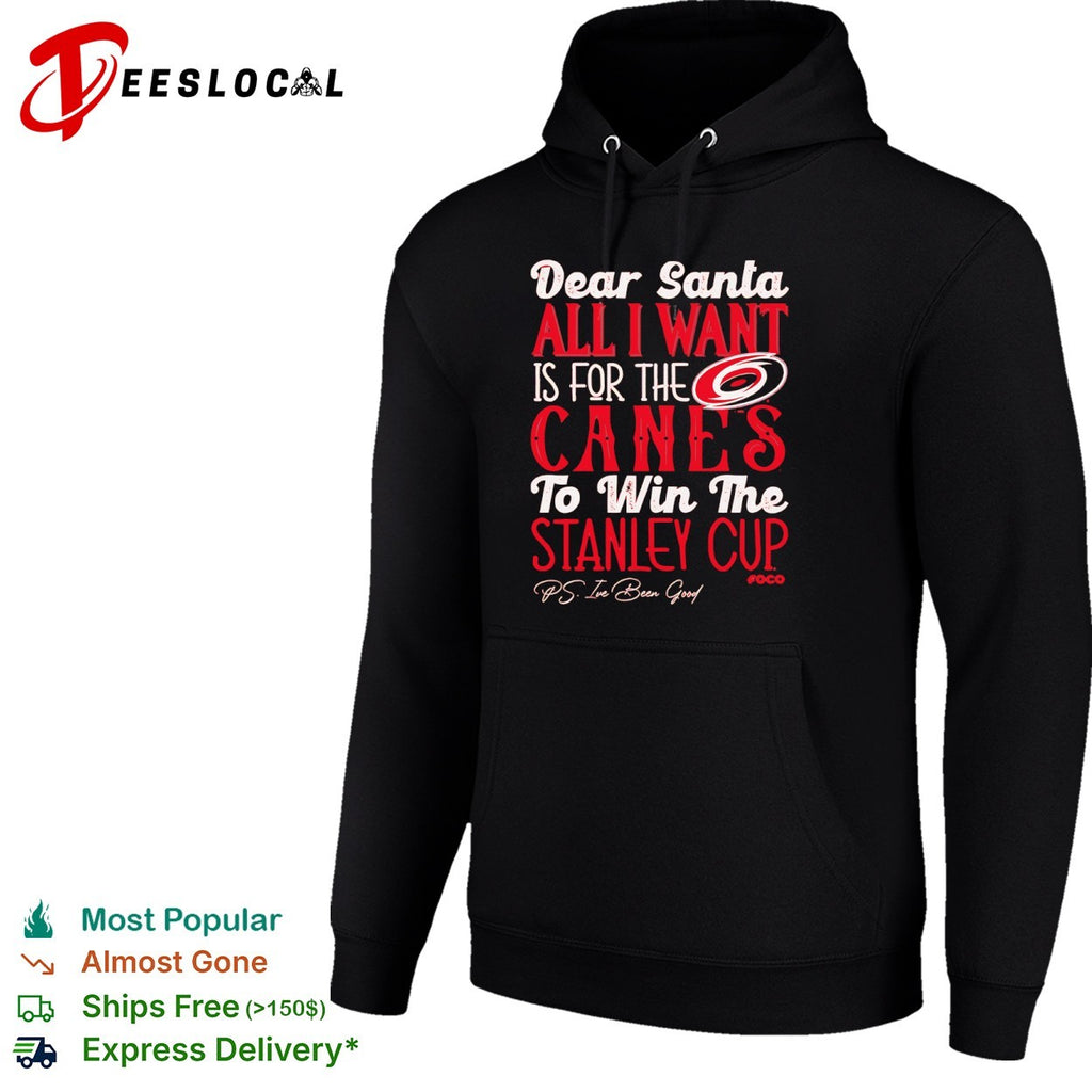Carolina Hurricanes Dear Santa All I Want Is for the Canes to Win the Stanley Cup shirt