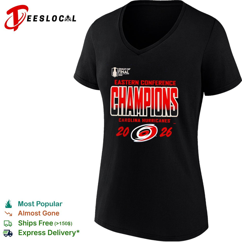Carolina Hurricanes Eastern Conference Champions 2026 Stanley Cup Final official bold text shirt