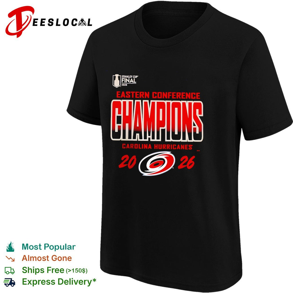 Carolina Hurricanes Eastern Conference Champions 2026 Stanley Cup Final official bold text shirt