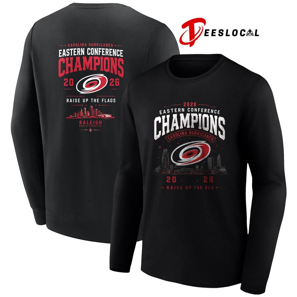 Carolina Hurricanes Eastern Conference commemorative city skyline shirt