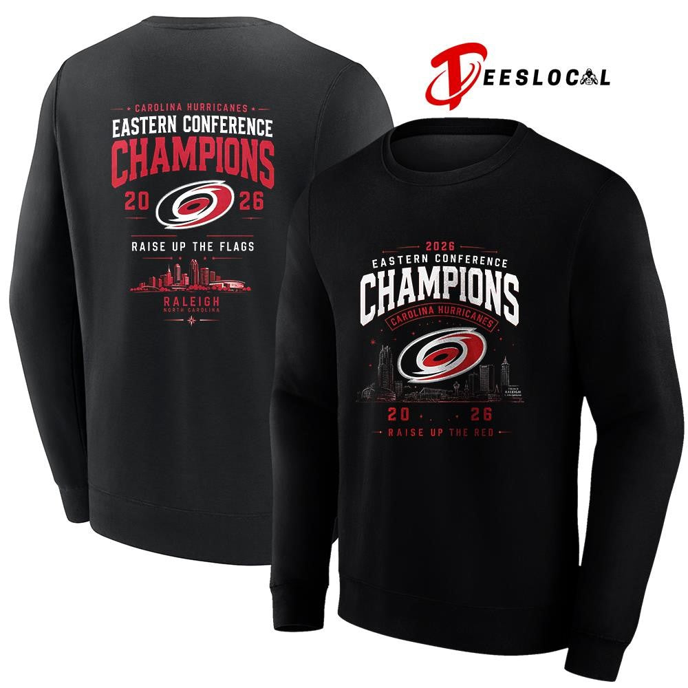 Carolina Hurricanes Eastern Conference commemorative city skyline shirt