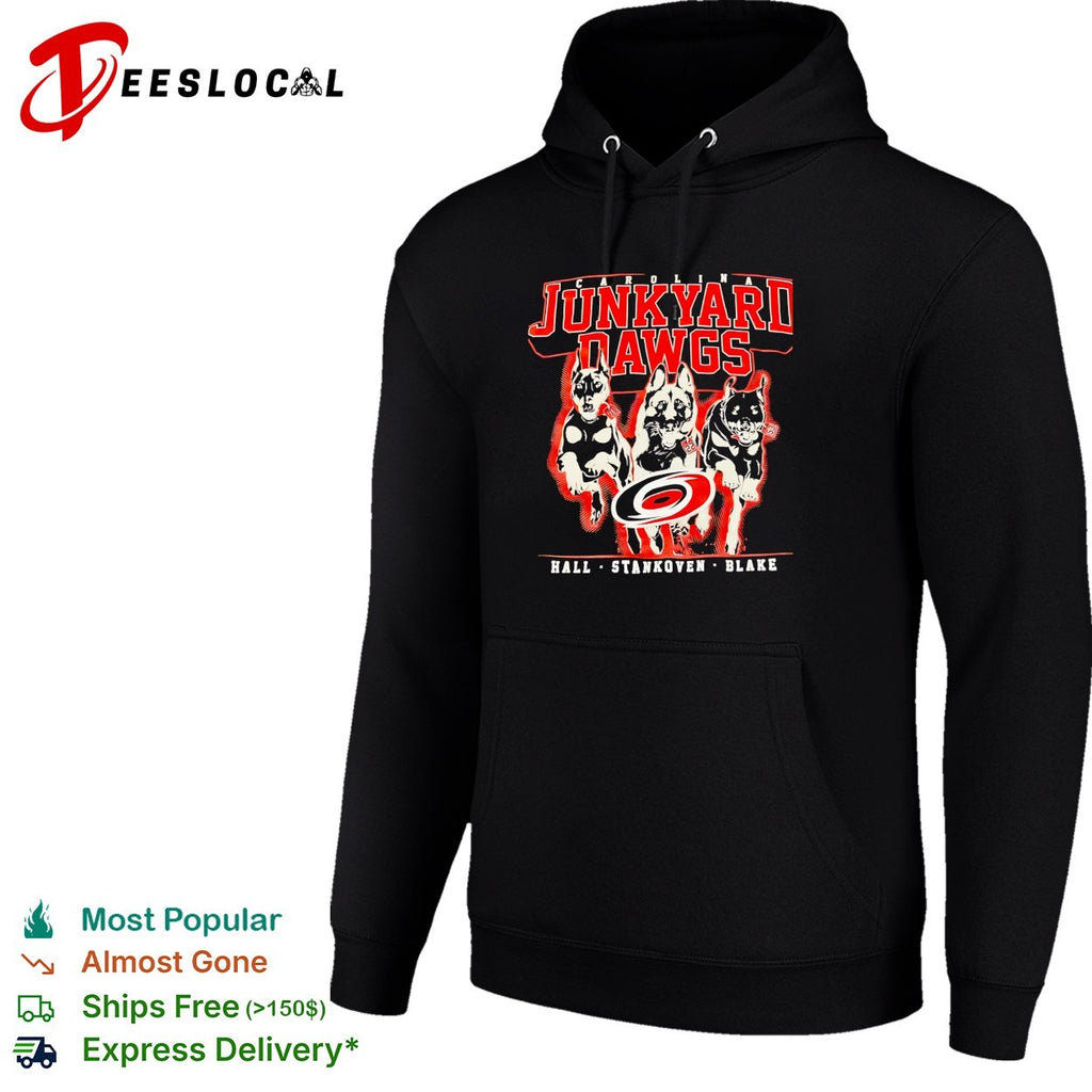 Carolina Hurricanes Junkyard dogs hockey mascot trio bold poster shirt