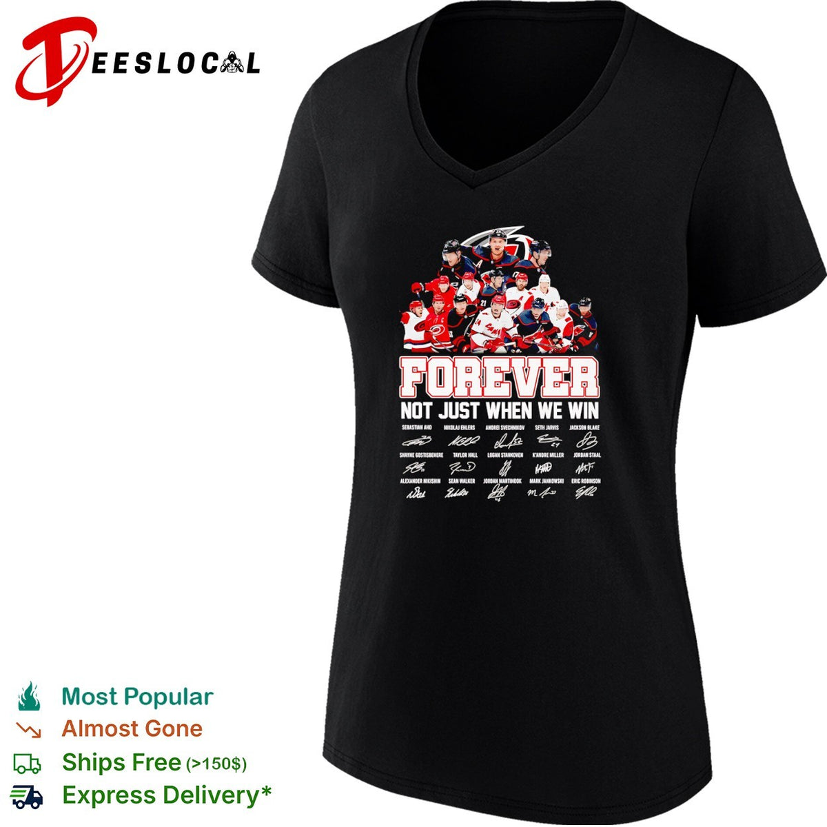 Carolina Hurricanes Players Forever Not Just When We Win Team signatures Shirt