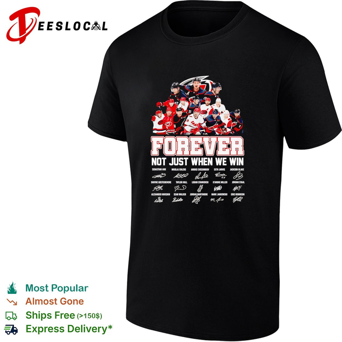 Carolina Hurricanes Players Forever Not Just When We Win Team signatures Shirt