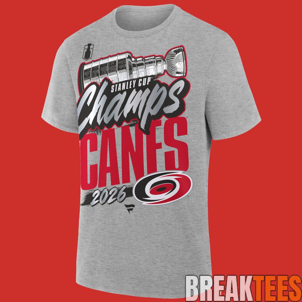 Carolina Hurricanes Raise The Cup Stanley Cup 2026 Grey Shirt