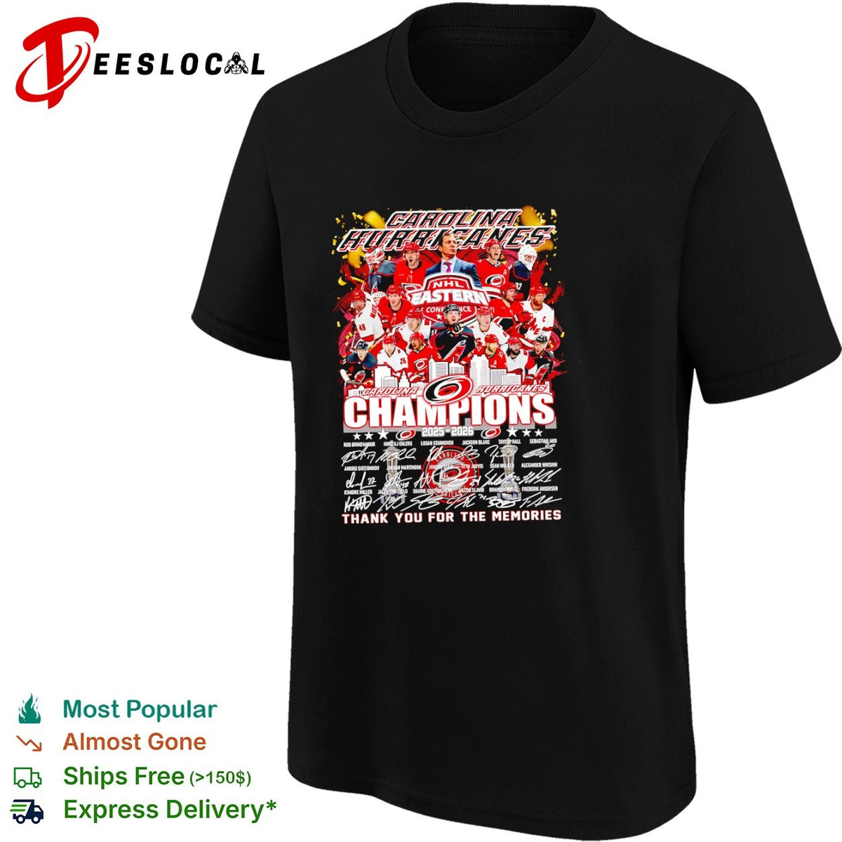 Carolina Hurricanes Rod BrindAmour Champions 2025 2026 NHL shirt