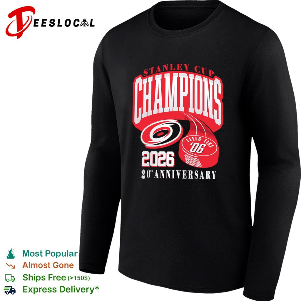 Carolina Hurricanes Stanley Cup Champions 2026 20th Anniversary shirt