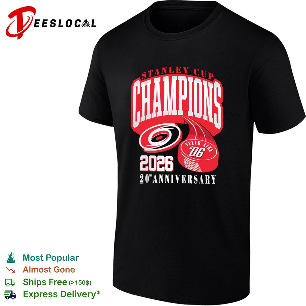 Carolina Hurricanes Stanley Cup Champions 2026 20th Anniversary shirt