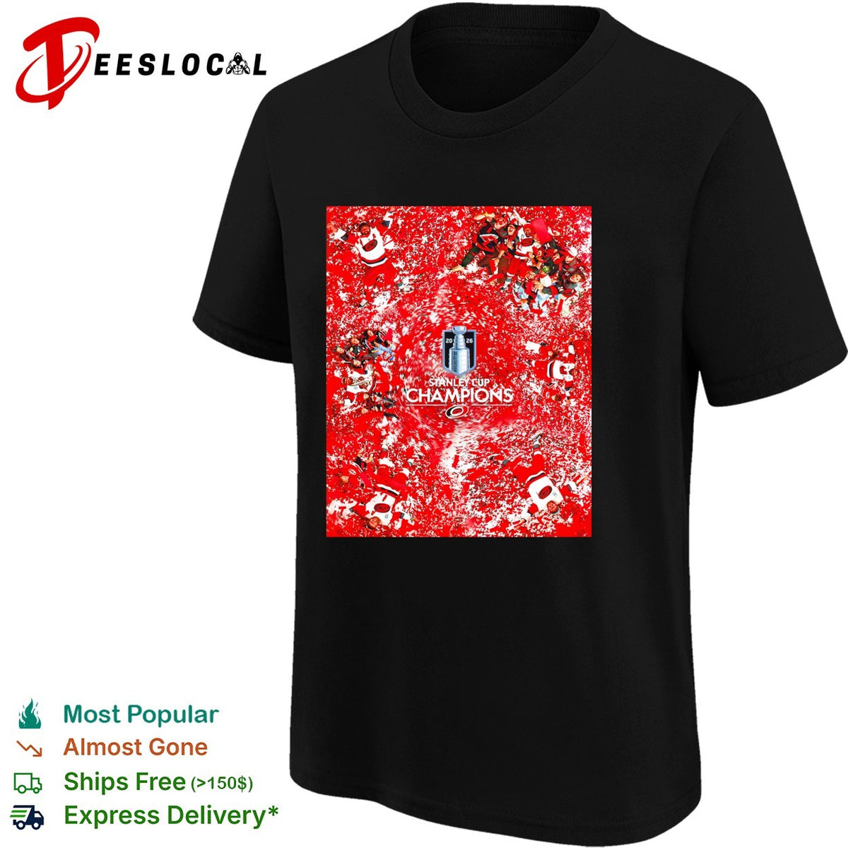 Carolina Hurricanes Stanley Cup Champions confetti splash celebration art shirt