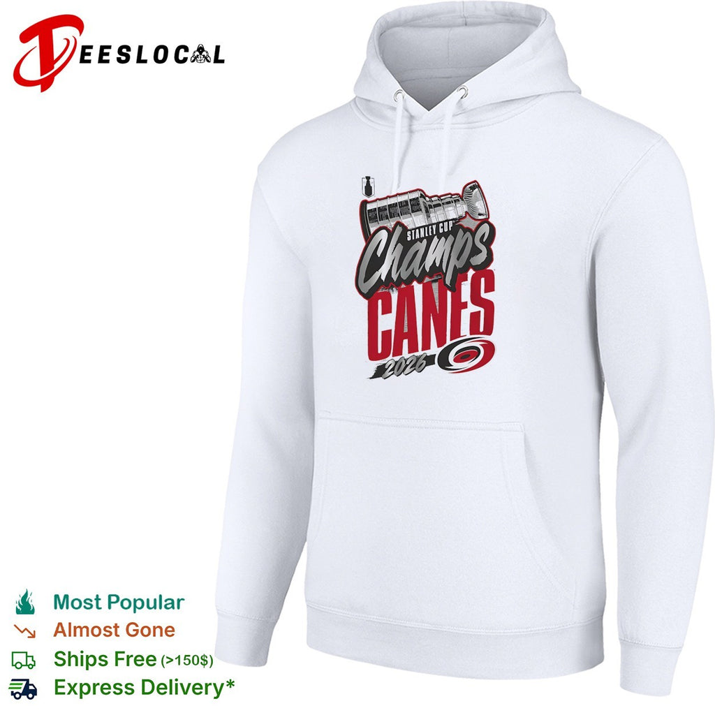 Carolina Hurricanes Stanley Cup Champs Canes 2026 script trophy shirt