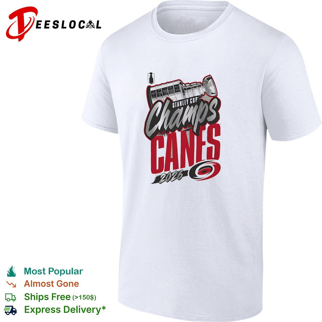 Carolina Hurricanes Stanley Cup Champs Canes 2026 script trophy shirt