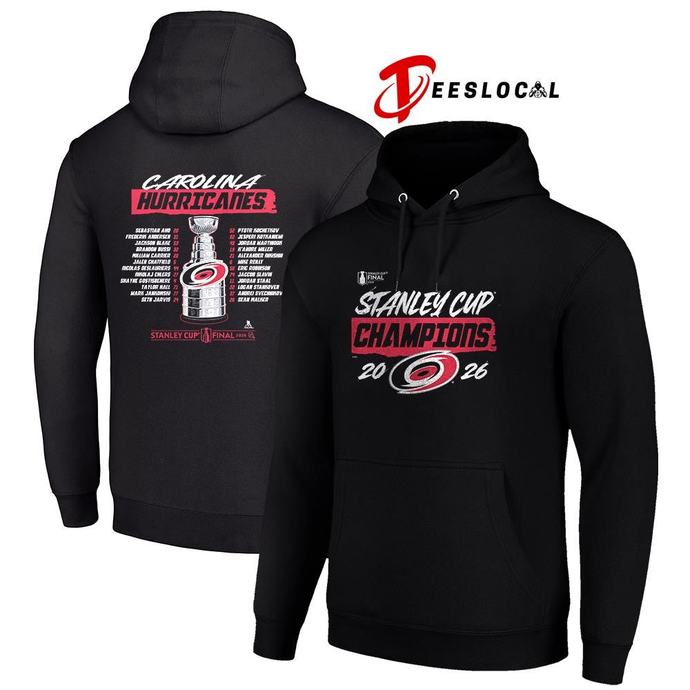 Carolina Hurricanes Stanley Cup champions name roster shirt